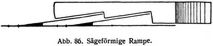 Abb. 86. Sägeförmige Rampe.