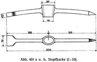 Abb. 401 a. u. b. Stopfhacke (1 : 10).